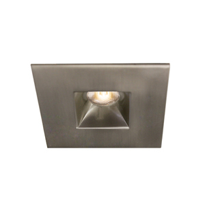 LEDme 2IN MINIATURE RECESSED OPEN REFLECTOR SQUARE TRIM BRUSHED NICKEL